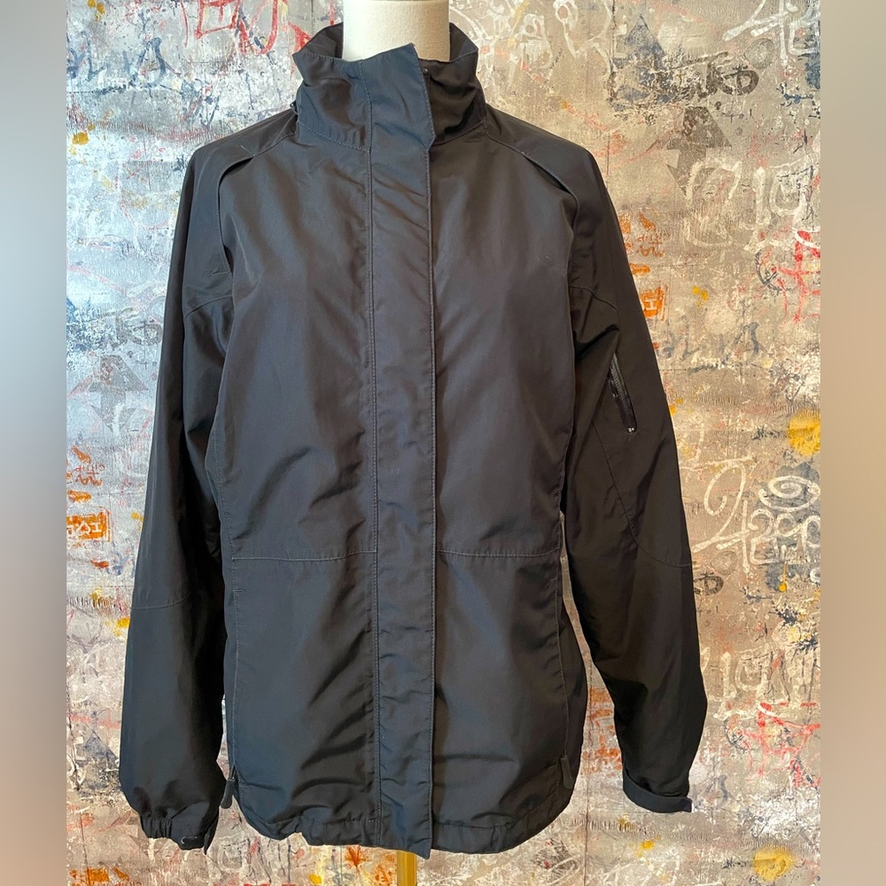EDDIE BAUER Black “Weather Edge” Waterproof Jacket. Size M